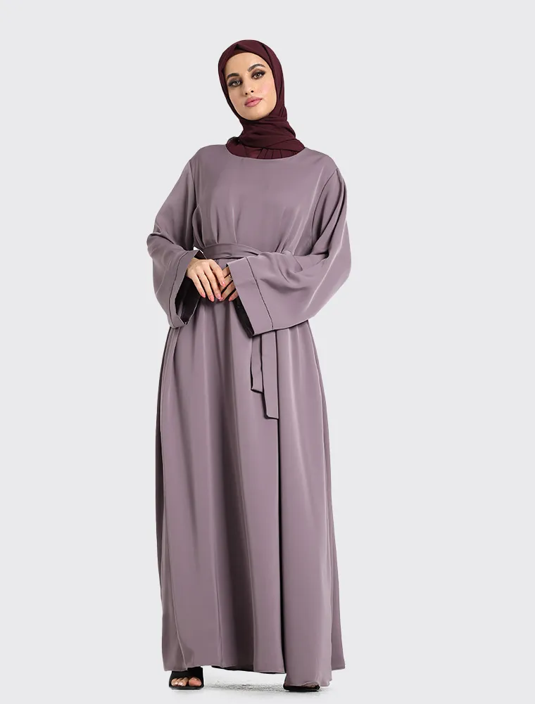 Mauve Plain Abaya
